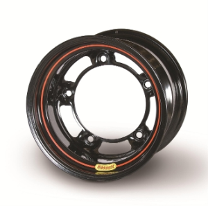 Bassett Racing Wheel - Wide 5 Black or Chrome (55SR) Choose Backspacing