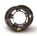 Bassett Racing Wheel - Wide 5 Black or Chrome (55SR) Choose Backspacing
