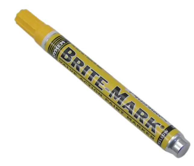 YELLOW PAINT MARKER