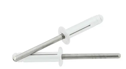 Medium Head Rivet 250Pk Silver Flange Type St Mandrel ALL18185