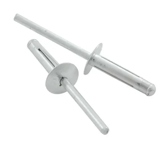 Medium Head Rivet 250Pk Silver Flange Type Aluminum Mandrel ALL18183