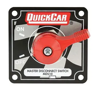 Battery Switch-Flag Plate 250 Amp 4- Post 20 Amp Alternator QUICKCAR