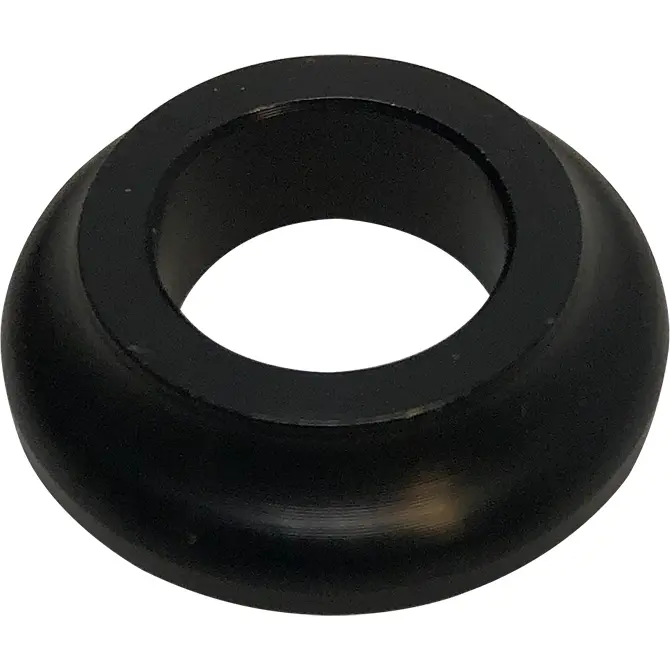 Black Aluminum Tapered Spacer 1/2 bore x 1/4 Thick 