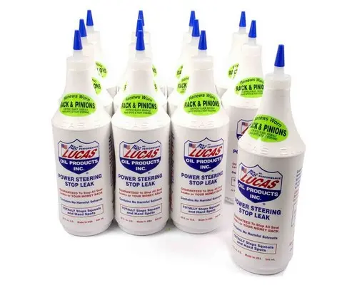LUCAS OIL Power Steering Stop Leak Case 12x1 Qt