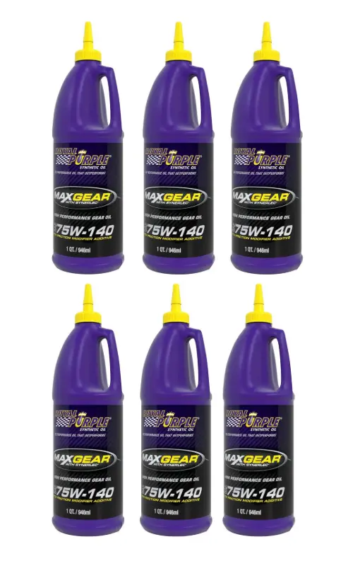 Royal Purple Max Gear 75W140 Gear Oil, 6 Quarts