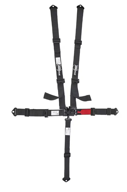 Speedway Motors SFI 16.1, 2-Inch, Black, 5-Point Latch & Link Belts