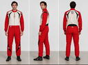 Bell Racing Double Layer Driving Suit Red White SFI 3.2A/5 Fire Suit