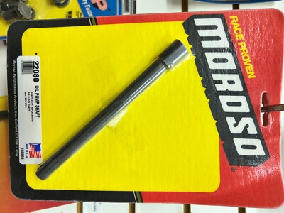 Moroso Oil Pump Drive Shaft - 6.500 in Long - Pinned Sleeve - Steel - Big Block Chevy - Each