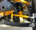7/8" 156 WALL Aluminum Radius Rod, 5/8-18 RH/LH Threaded, Gold Anodized – Multiple Lengths