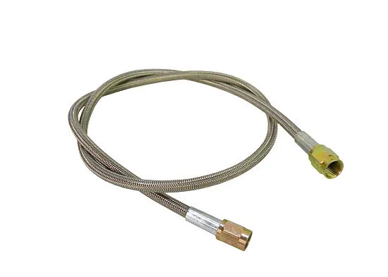 3/16" Stainless Steel Braided Kart Brake Line (28")