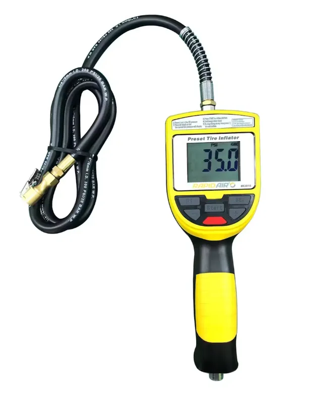RapidAir K3015 Automatic Tire Inflator Gauge with Shutoff