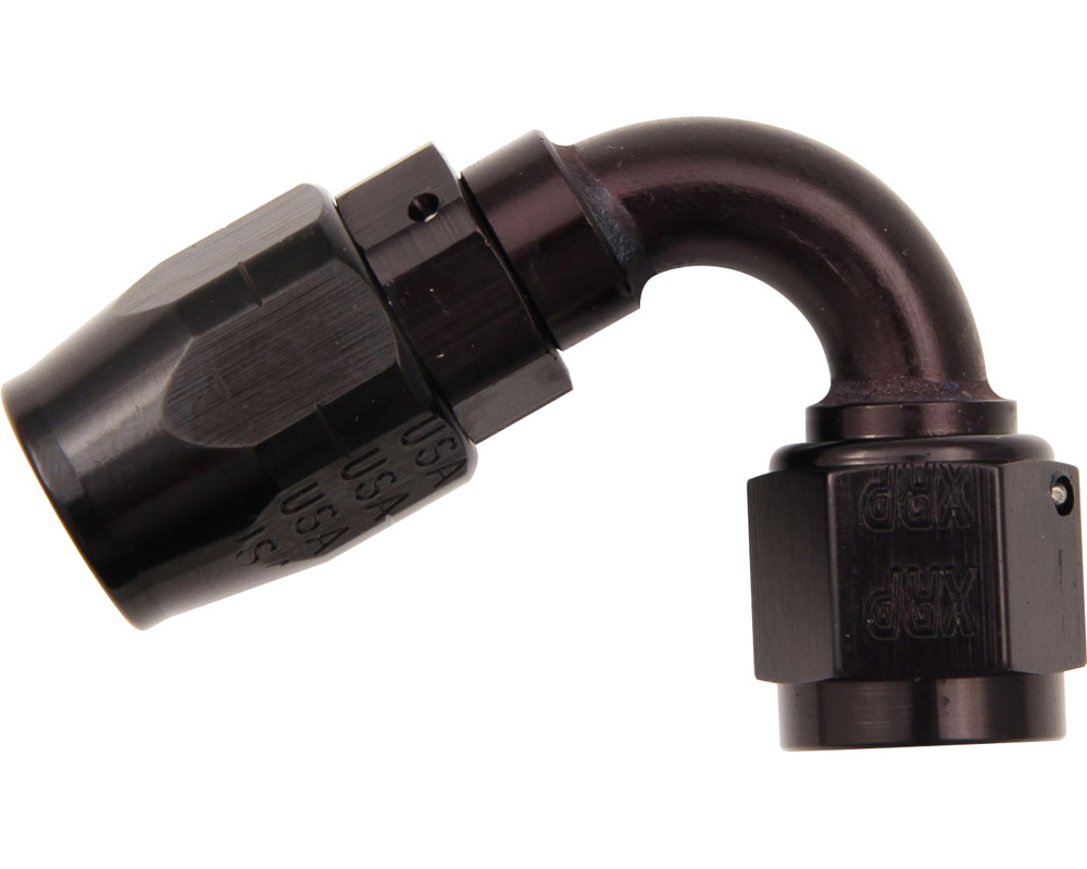 -10 120 deg. Swivel Aluminum Hose End (Black)