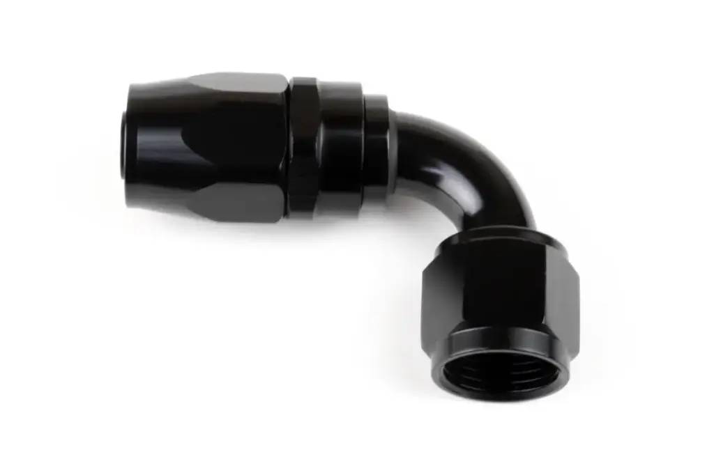 -10 90 deg. Swivel Aluminum Hose End (Black)