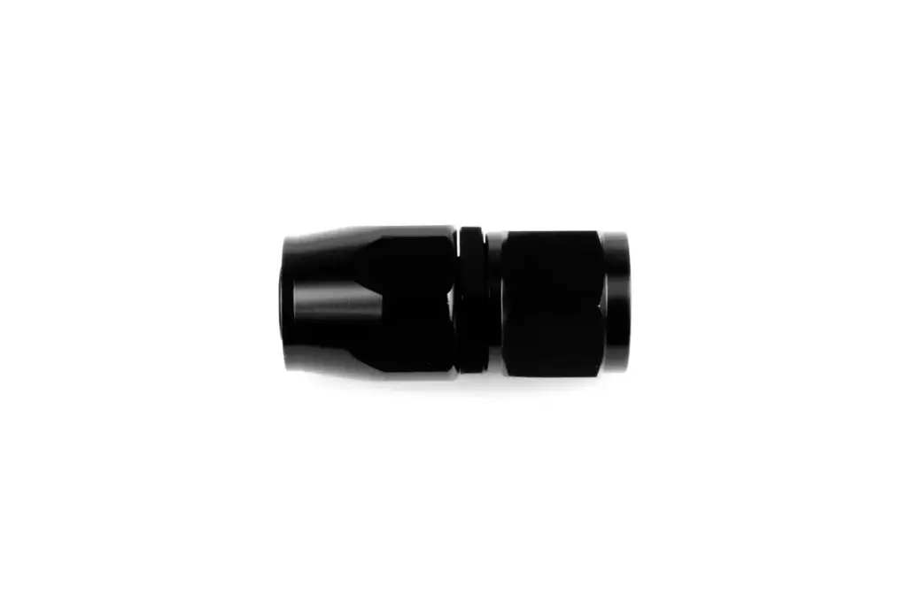-20 Straight Aluminum Hose End (Black)