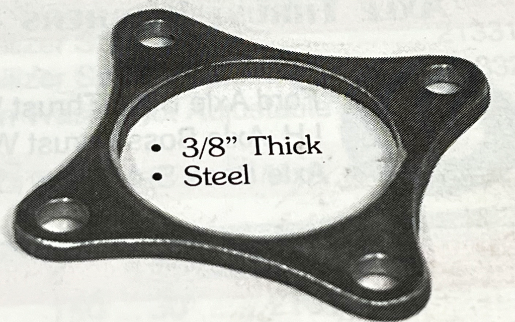 4 Hole Weld on Axel Flange 3/8 Steel