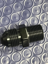 AN Fitting -8 to 3/8 Pipe Thread Straight, Black Anodized Aluminum