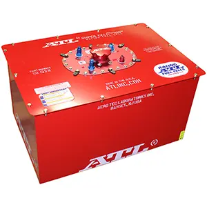 ATL 22 Gallon SuperCell Fuel Cell w/Nascar Approved Fabric Bladder 100 series..Regular fill plate in steel container, measures 25 x 16.75 x 13.75" #8 outlet, used in Dirt mods and SK mods