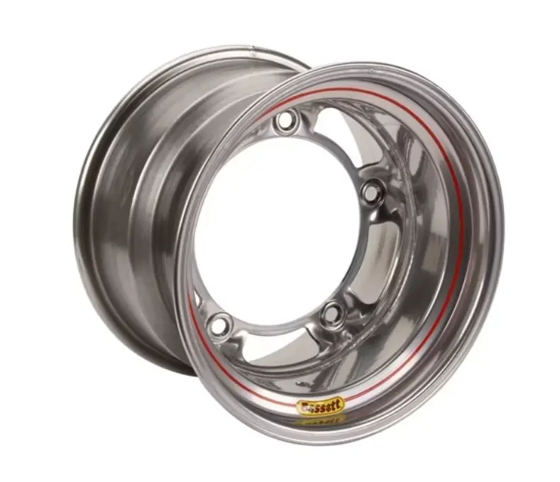 Bassett 15x14x6.5 Spun Silver Wide Five Wheel