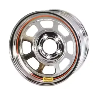 Bassett Wheel 15x7x3.75 5 on 4-3/4 Chrome