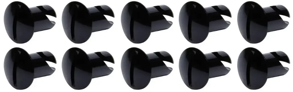 Black Aluminum Oval Head Dzus 7/16 x .500 | 10-Pack