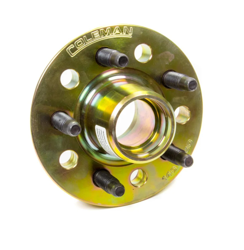 Coleman Steel Hub, Fits mid 80's - Up mid size Monte, G-Prix, Regal, Malibu, Cutlass, & Camaro, Comes with 5/8" coarse studs, Uses OEM dust cap, Sold less bearings, races, and seal, Hub only weighs 10 lbs., 5 x 4-3/4 Bolt Pattern, Uses BCA-A3 & BCA-A6 ...