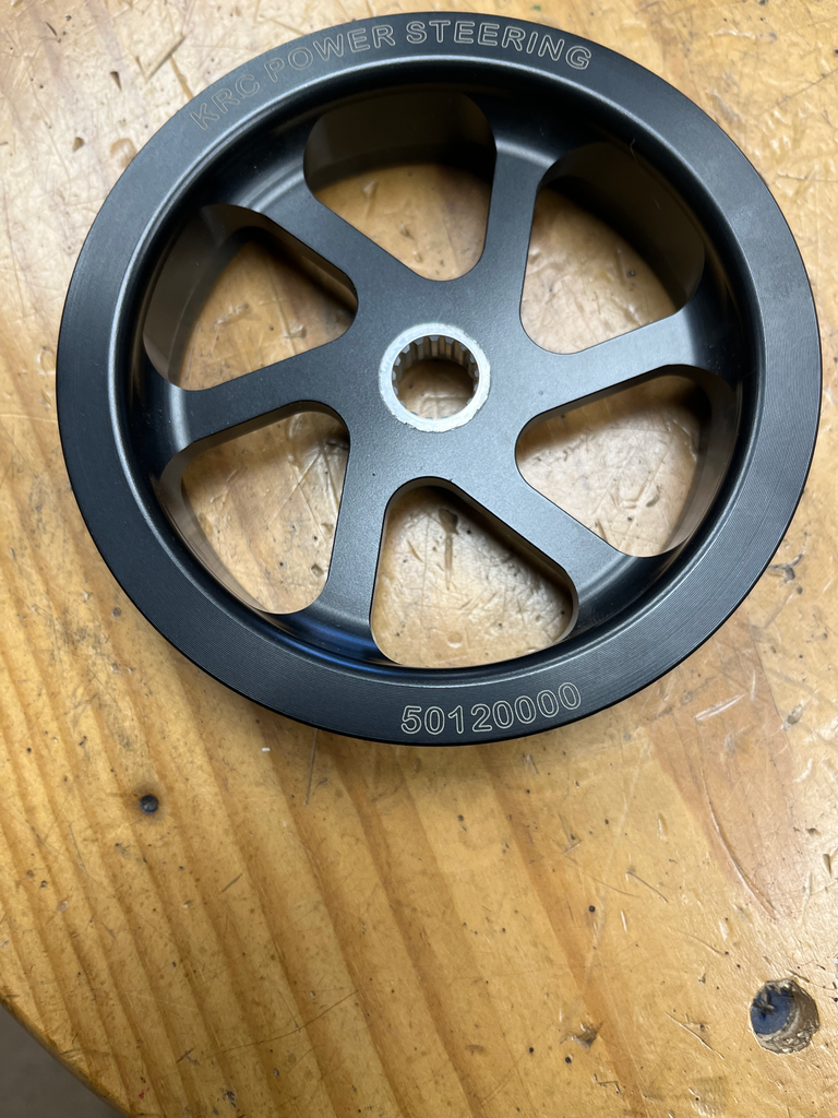 KRC 4.2" Serpentine Power Steering Pump Pulley for KRC Steel Pump