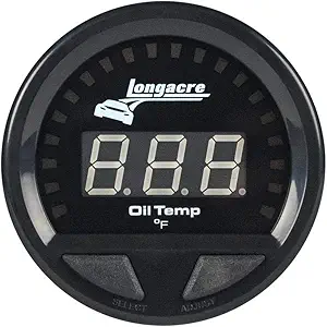 Longacre Digital Elite Waterproof Gauges: 2-5/8” - Oil Temp - 100-340 deg.