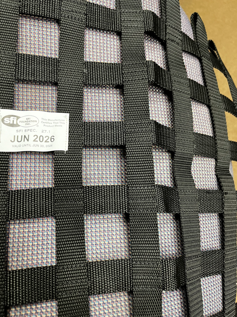 Window Net Black 18x24 SFI Certified