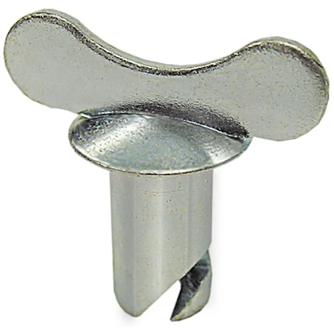 Winged Dzus Button, Oval Head Steel 7/16 x.500 Length