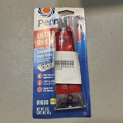 Permatex® Ultra Red® RTV Silicone Gasket Maker, 3 OZ