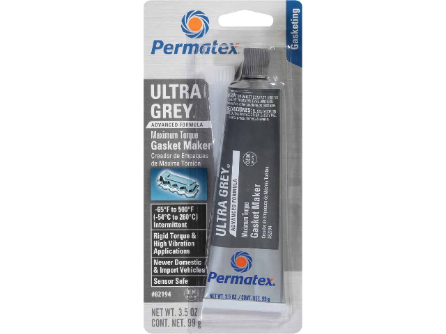 Permatex® Ultra Grey® RTV Silicone Gasket Maker, 3 OZ