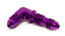 PURPLE Anodized Bulkhead AN Fittings, 90 deg