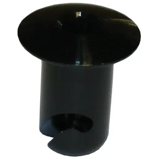 [PAN-ABK6500] Black Aluminum Oval Head Dzus 7/16 x .500