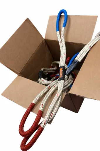 [MD-103] Nascar Legal Tether Continuous Loop, 5/16" x 24" Red/Blue Eye