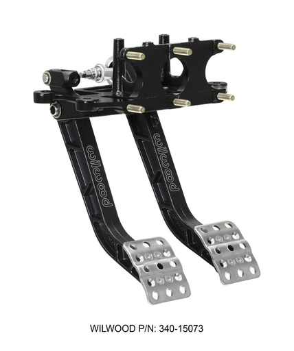 [WIL-340-15073] Wilwood Adjustable-Trubar Dual Pedal - Brake / Clutch - Rev. Swing Mount -Brake 6.25:1 Clutch 5.1:1