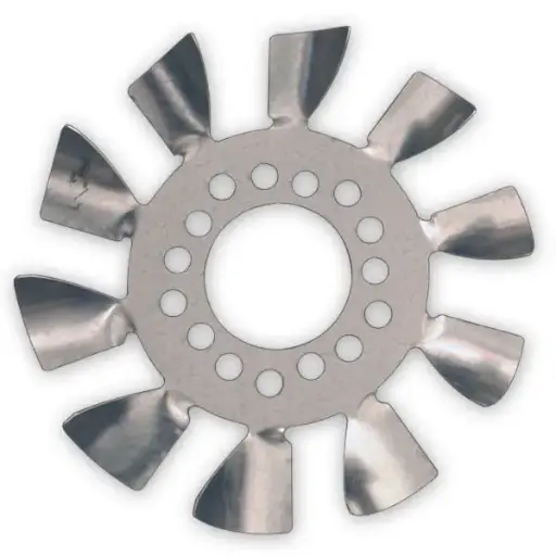 [278-19450L] Universal Brake Fans - 5x5, 5x4.5. 5x4375 Galvanized, Left Side