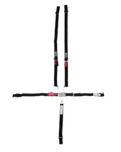 [CROW-1184WA] Crow 11184WA Wrap 5 Point Racing Harness, 1 3/4" Inch, Black, SFI 16.2