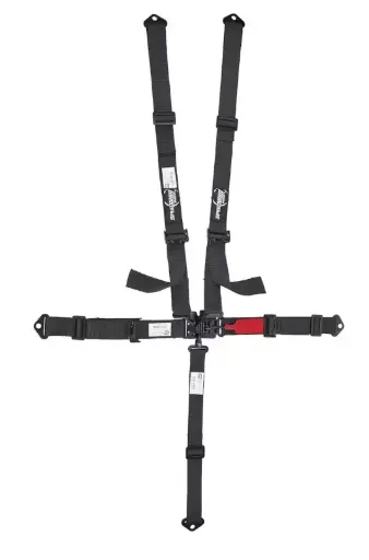 [910-7284] Speedway Motors SFI 16.1, 2-Inch, Black, 5-Point Latch & Link Belts