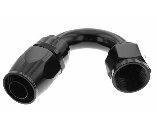 -10 150 deg. Swivel Aluminum Hose End (Black)