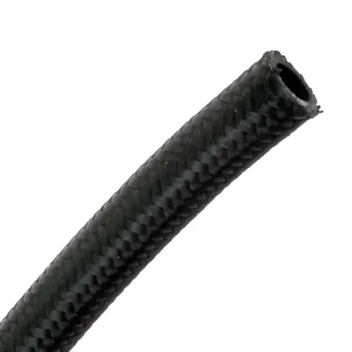 [LIN-012BN] -12 Black Nylon Lightweight Hose, Used with Regular AN Hose Fittings (Price per Foot)