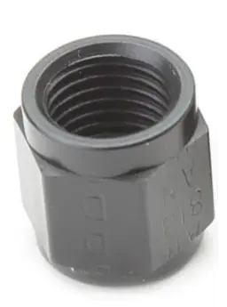 [LIN-81803B] '-3 Tube Nut for 3/16 Hard Line, Black Anodized Aluminum