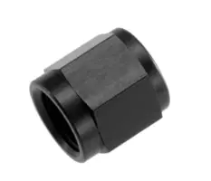 [LIN-81804B] -4 Tube Nut for 1/4" Hard Line, Black Anodized Aluminum