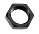 [LIN-92406B] '-6 Bulkhead Nut, Black Anodized Aluminum