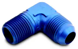 [LIN-82308] AN Fitting  -8 to 3/8" Pipe Thread 90 Deg., Blue Anodized Aluminum