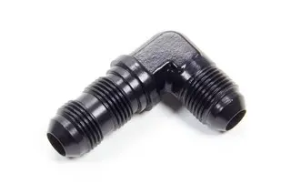 [LIN-83306B] AN Fitting -6 Bulkhead 90 deg. Black Anodized Aluminum