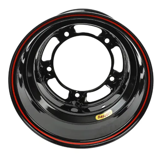 [BAS-50SR4] Bassett 10" Wide Five Wheel 4" Black
