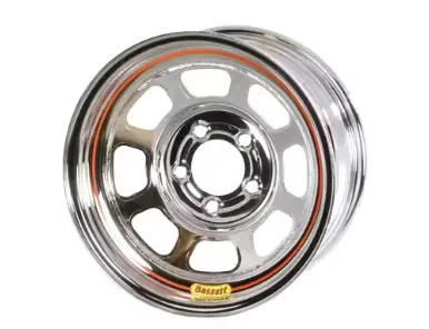 [BAS-58D53C] Bassett 15 x 8 x 3 Chrome Wheel 5 on 5