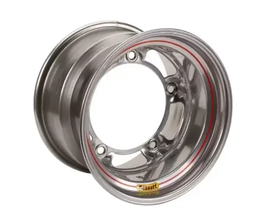 [BAS-54SR65S] Bassett 15x14x6.5 Spun Silver Wide Five Wheel